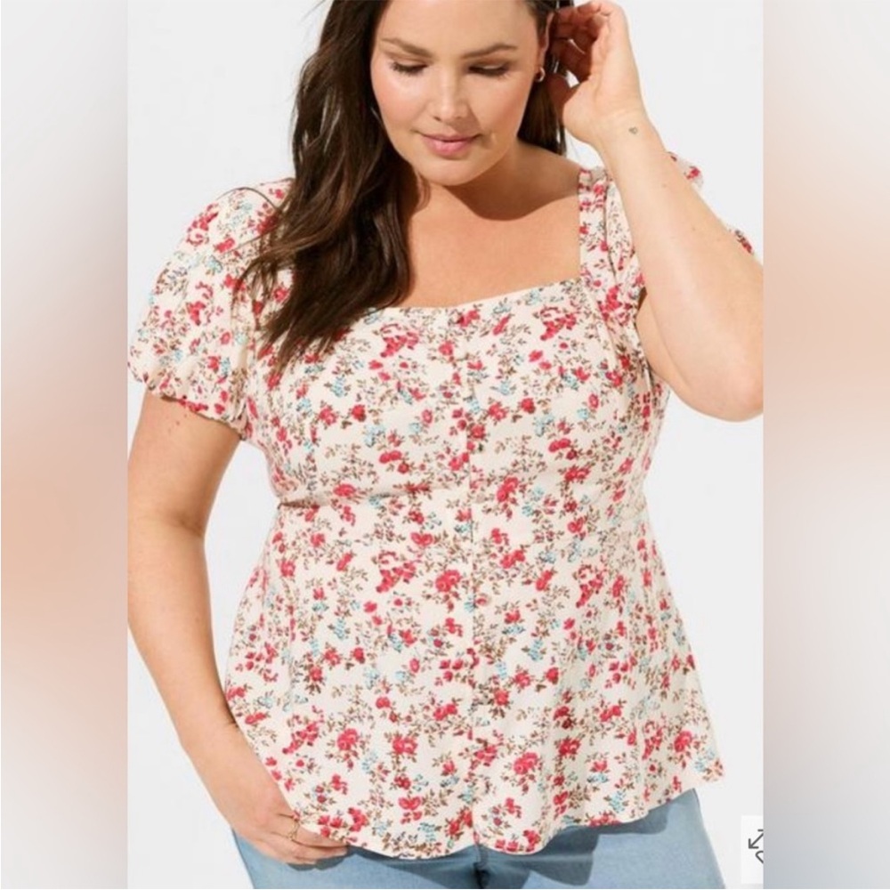 Torrid Floral Print Women's Top